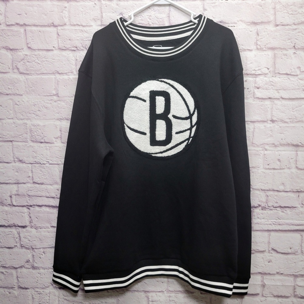 NEW Brooklyn Nets Pullover Sweatshirt Sweater‎ Size XL Stadium Essentials NBA